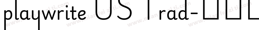 playwrite US Trad字体转换